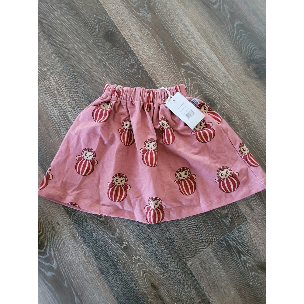 One Day Parade Girls Pink Dolly AOP Nesting Doll Midi Skirt Size 7-8Y NEW #10